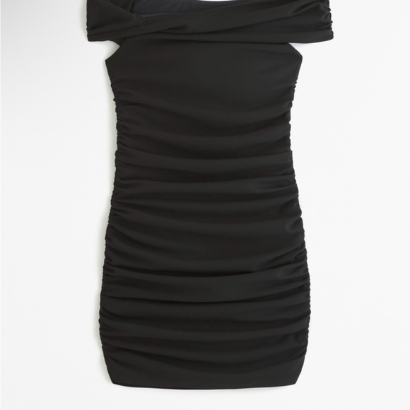 Off-The-Shoulder Ruched Mini Dress - Picture 3 of 3